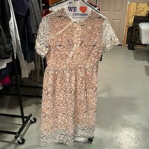 pink and white lace dress new with tags